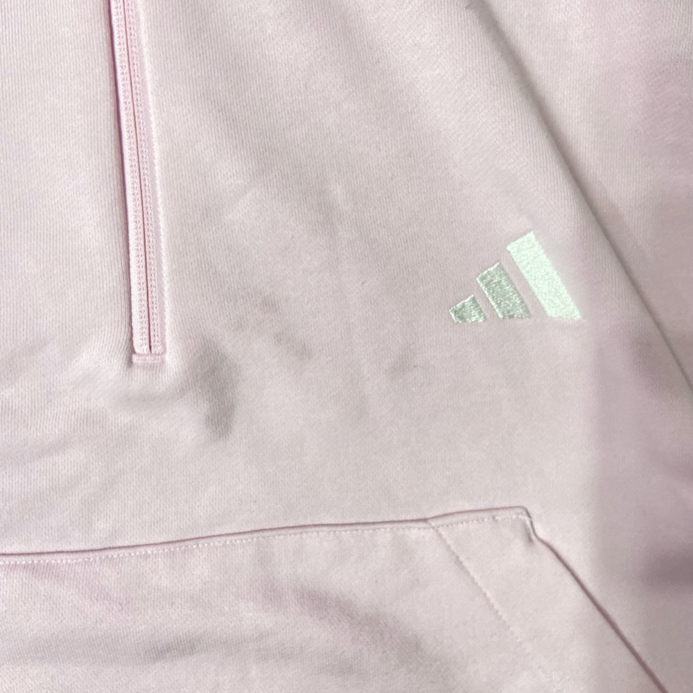 Adidas Soft Pink Zip-Up Hoodie - Picture 4 of 6